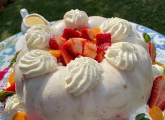 Receta Bavarois de chirimoya Receta Bavarois de chirimoya
